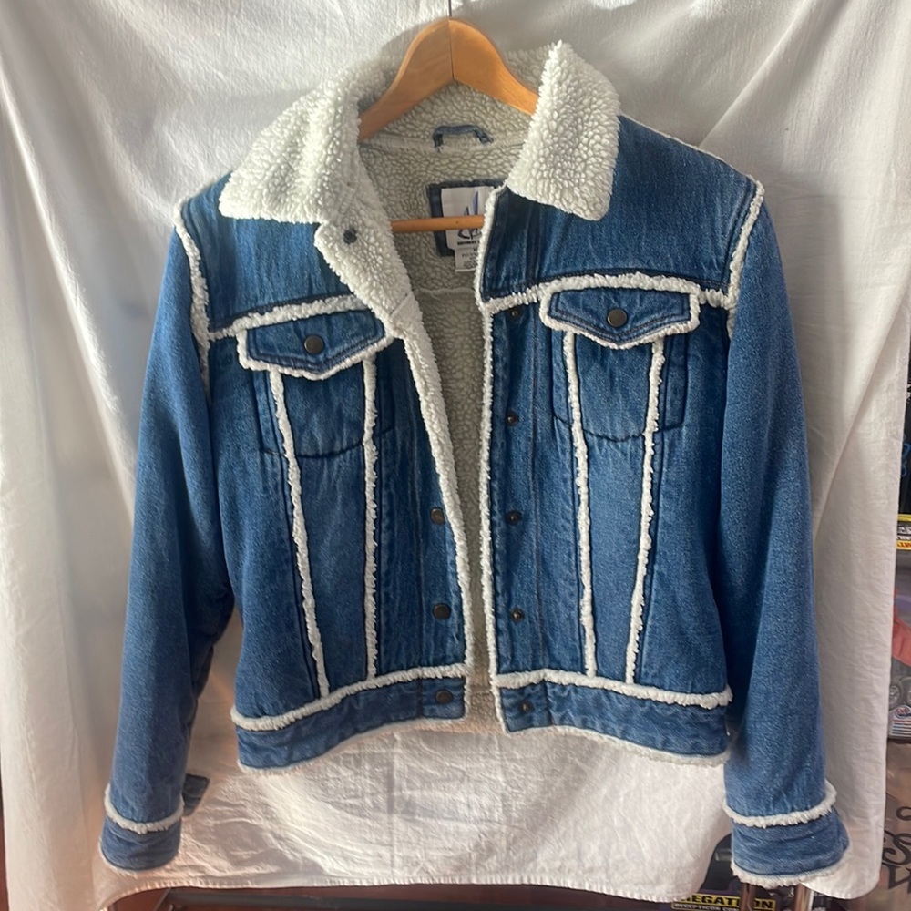 Women’s Highway Sport Jean Winter/Fall denim/ Sherpa Jacket Size M